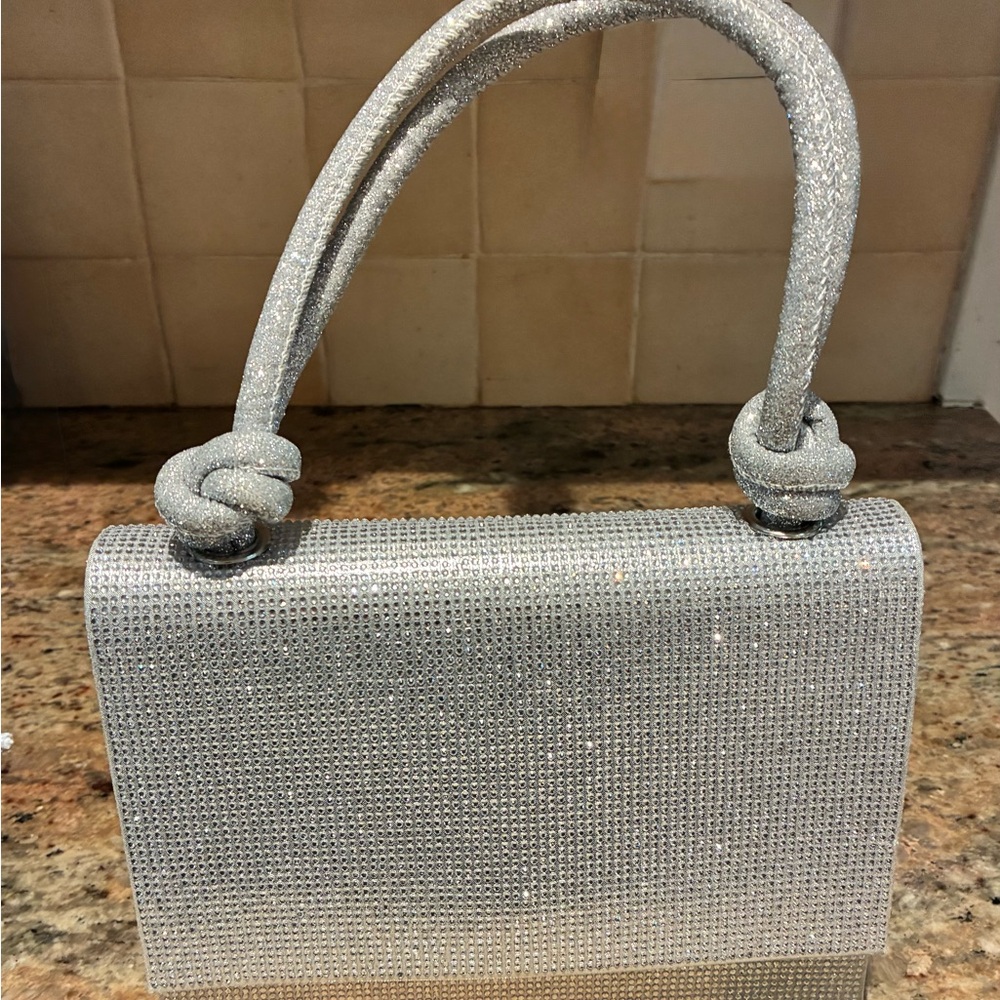 Elegant Silver Women's Handbag